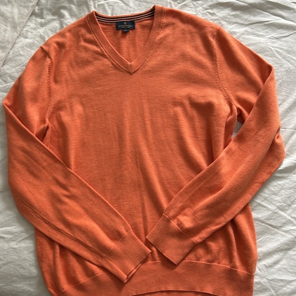 Brooks Brothers Supima Cotton V Neck Sweater - Picture 4 of 5